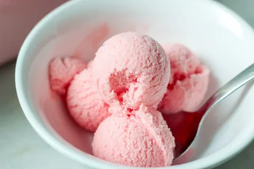 Sorvete Caseiro Cremoso de Gelatina
