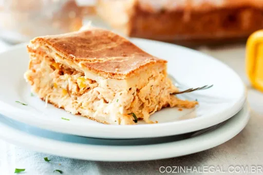 Pastel de pollo de licuadora fácil