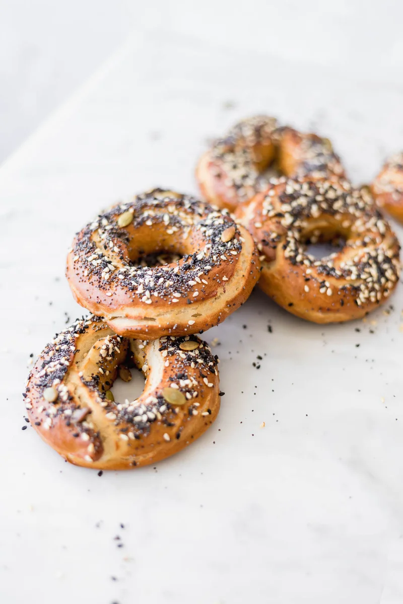 Bagels con semillas
