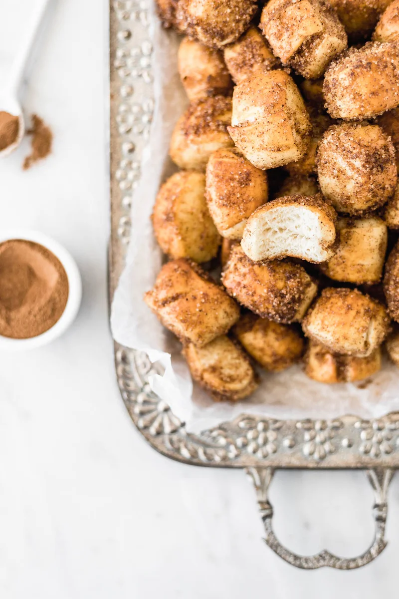 Cinnamon Sugar Mini Pretzels