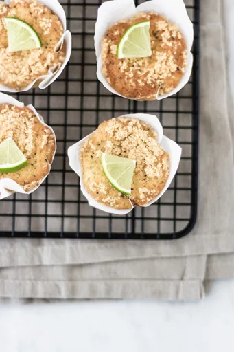 Muffins de lima y chía