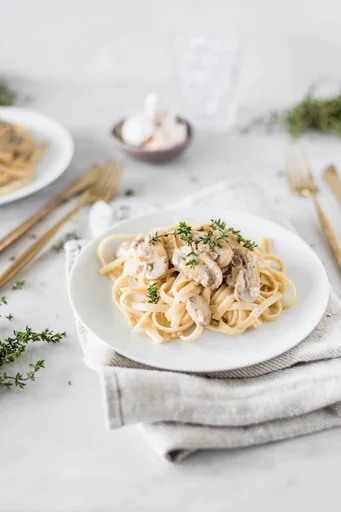 Pasta fácil con setas