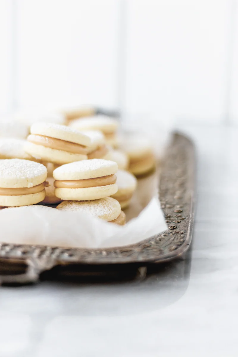 Peruvian Cornstarch Alfajores with Manjar Blanco