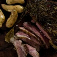 Barbecued Butterflied Leg of Lamb