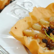 Pear and Ricotta Phyllo Tarts