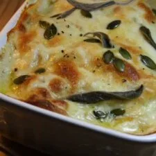 Roasted Butternut and Three-Cheese Lasagne