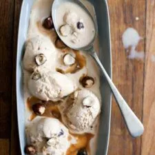 Swirly Toffee and Hazelnut Ice Cream