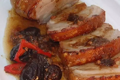 Rôti de porc aux pruneaux