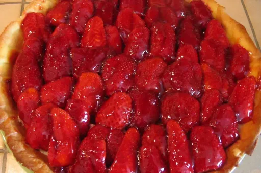 Tarte pâtissière aux fraises