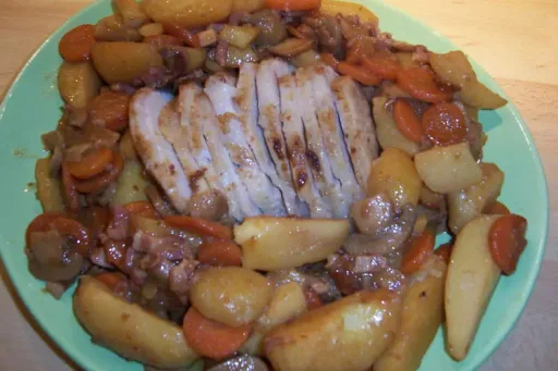 Asado de cerdo con patatas