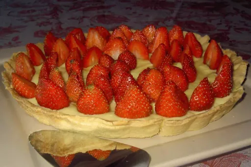 Tarte aux fraises et à la crème