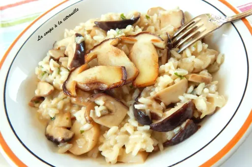 Risotto de boletus y parmesano