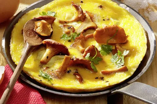 Tortilla de setas rebozuelas