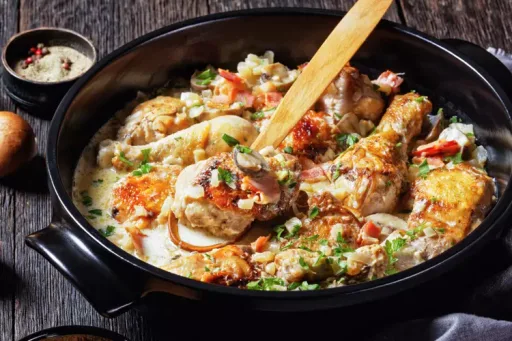 Pintade de Noël braisée aux lardons : la meilleure recette