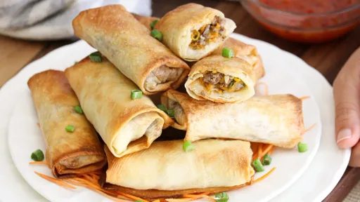 Arrolladitos Primavera, clásicas empanaditas chinas con masa brick casera