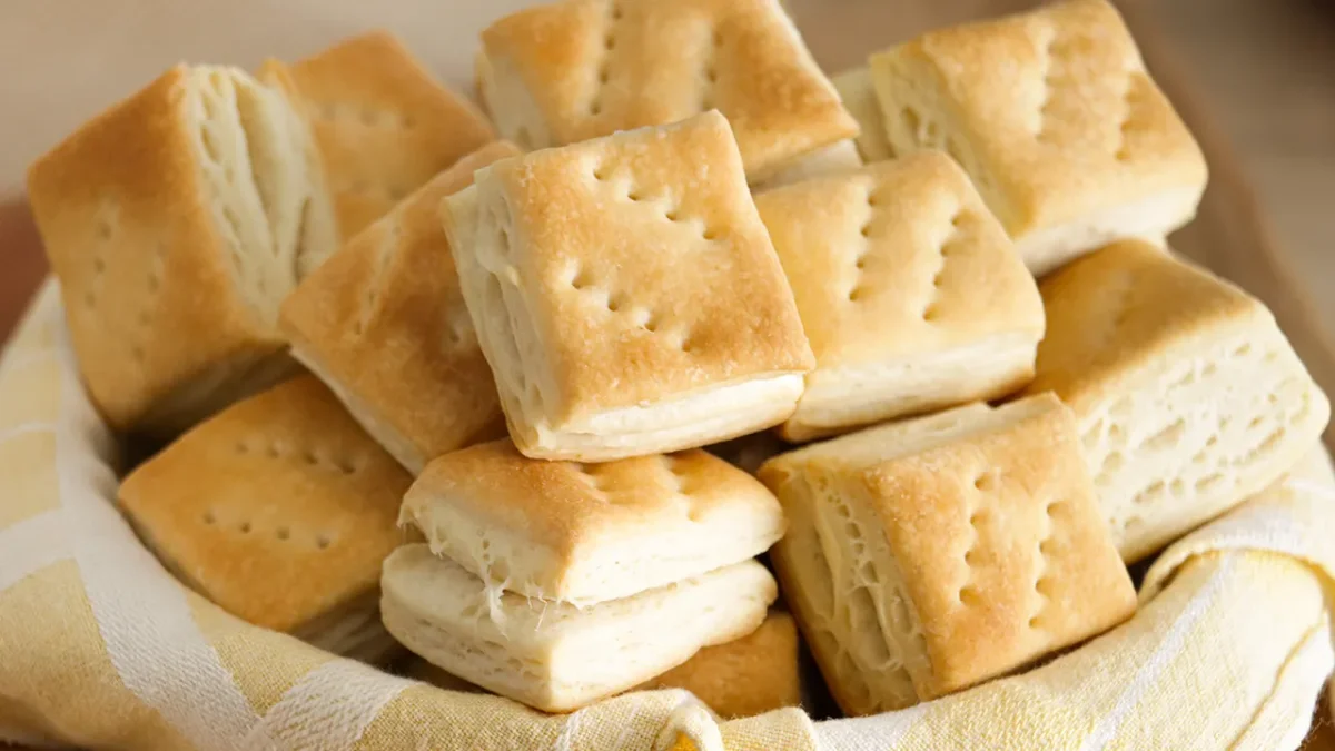 Homemade criollitos, classic flaky biscuits