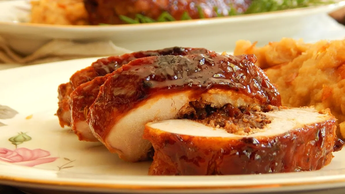 Solomillo de Cerdo Relleno y Laqueado