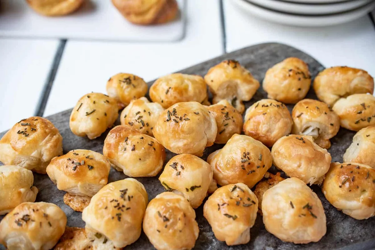 Cheese, Chive and Rosemary Puffs