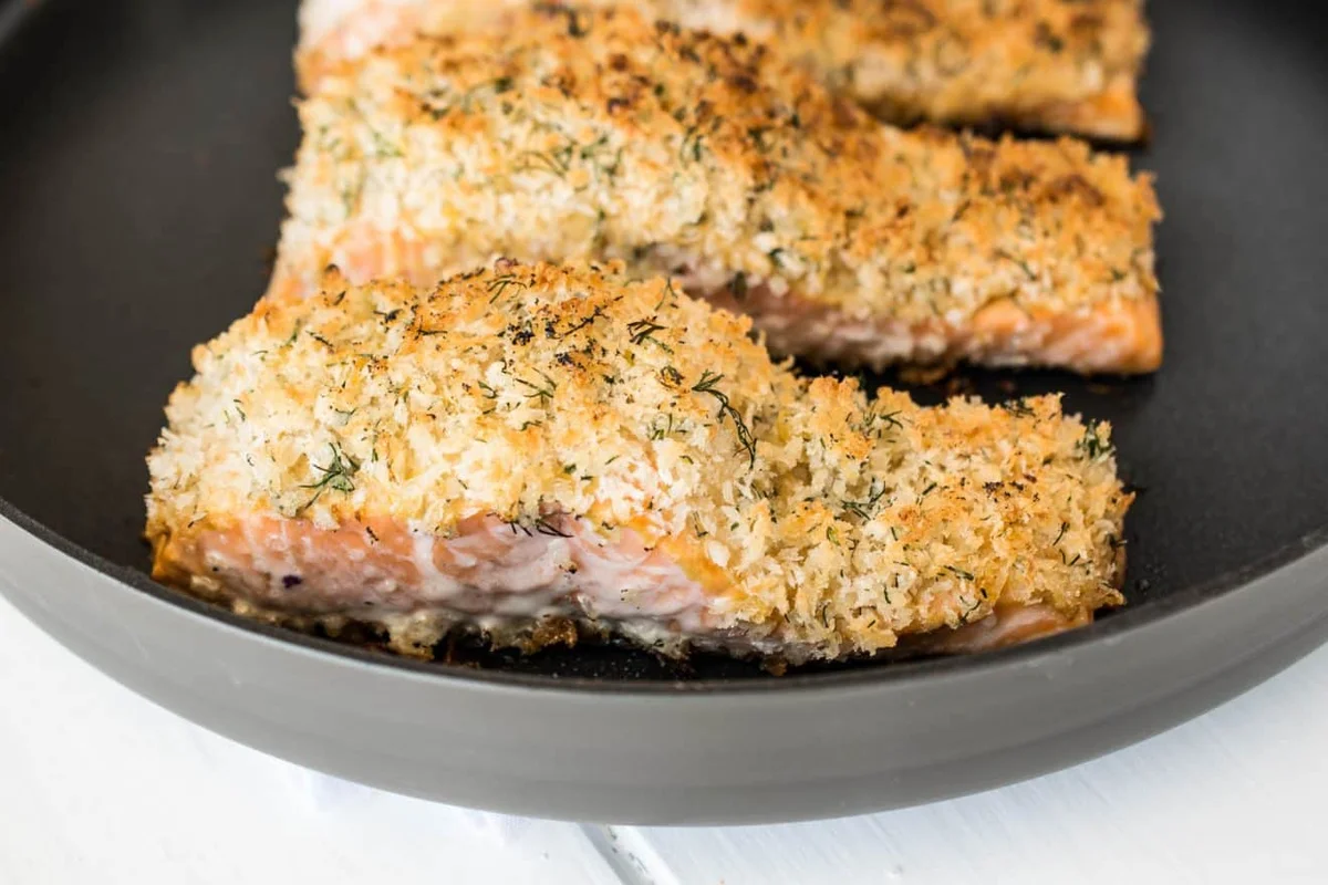 Lemon Parmesan Crusted Salmon