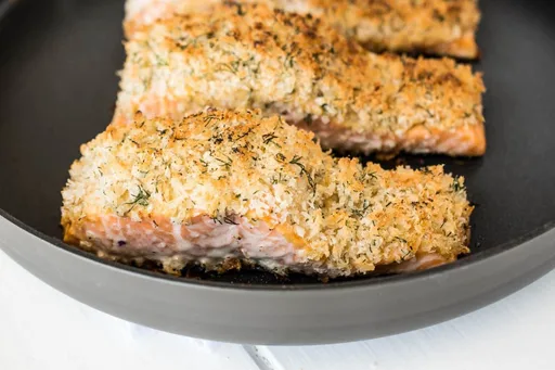 Lemon Parmesan Crusted Salmon