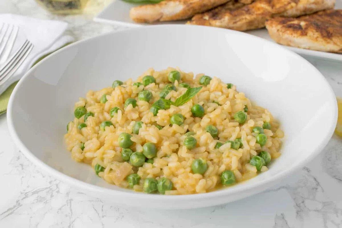Lemon Risotto with Peas