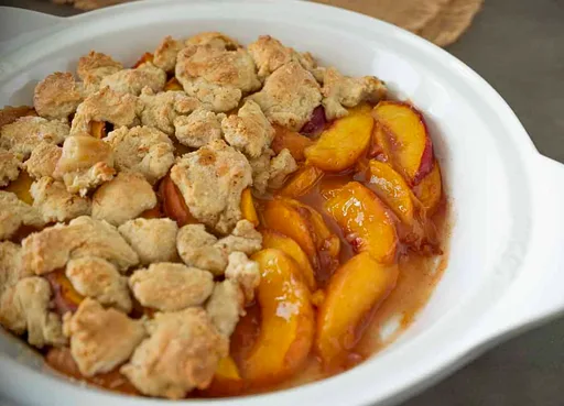 Maple Peach Cobbler