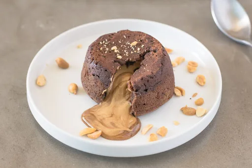 Peanut Butter Chocolate Lava Cakes