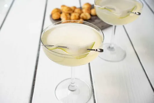 Pear Ginger Champagne Cocktail