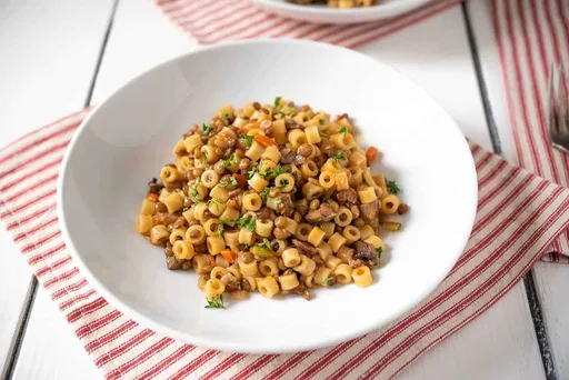 Pasta siciliana con lentejas