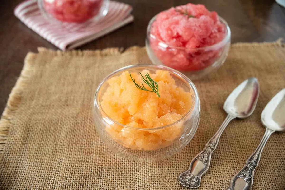 Sicilian Melon and Lemon Granita