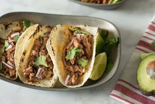 Tacos de barbacoa en cocción lenta