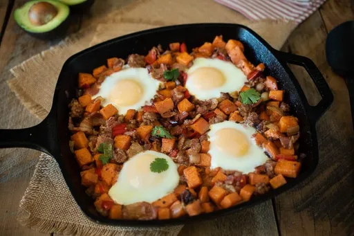 Sonoran Sausage and Bacon Breakfast Skillet