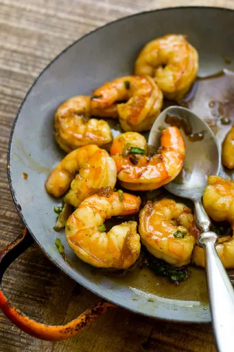 Camarones al Caramelo de Coco