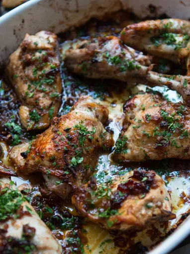 Roast Chicken with Caramelized Shallots