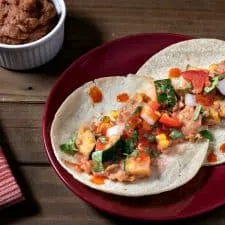 Tacos mexicanos de calabacín