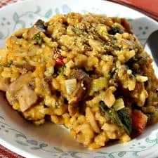 Savory Fat Free Mushroom Risotto