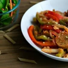 Vegan Italian Sausage & Peppers