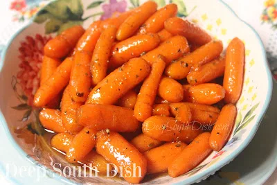 Zanahorias baby glaseadas con naranja y miel al microondas