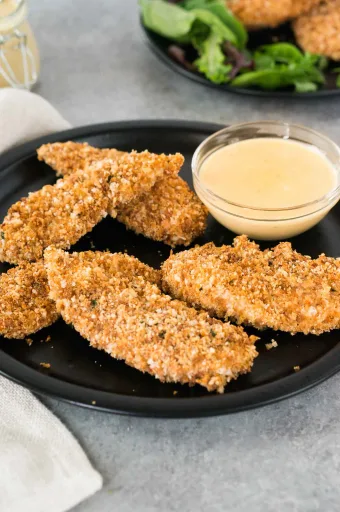 Tiras de pollo al horno