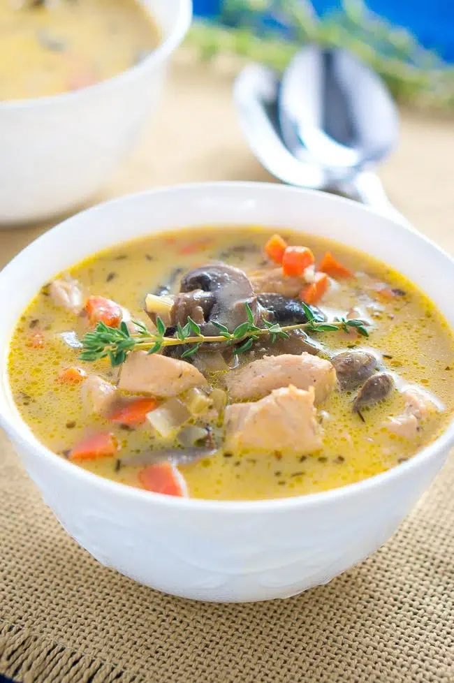 Creamy Chicken and Mushroom Soup