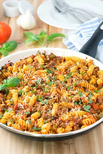 Italian Sausage and Peppers Pasta Skillet