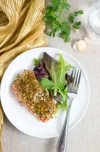 Maple Walnut Crusted Salmon