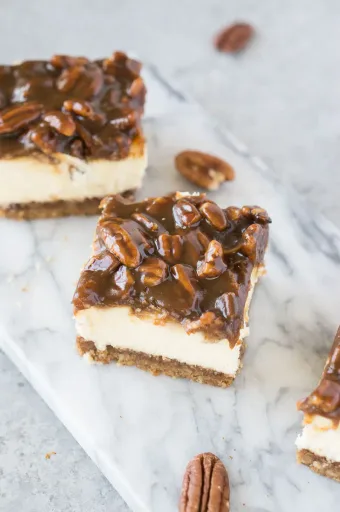 Pecan Pie Cheesecake Bars