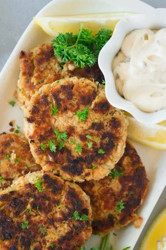Hamburguesas de salmón