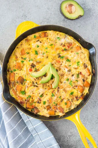 Frittata de pavo y boniato