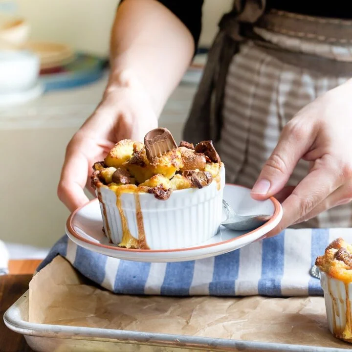 Chocolate Caramel Bread Pudding