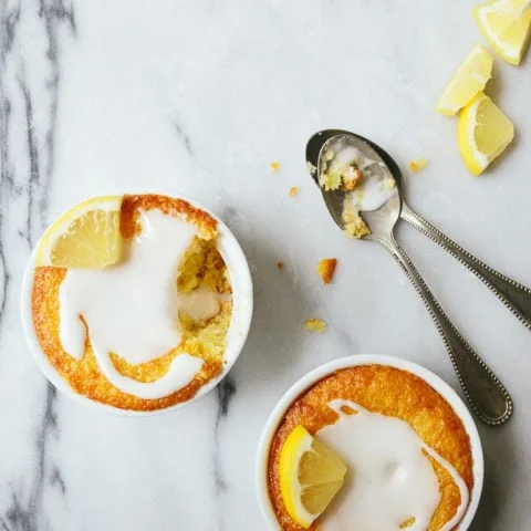 Pastel de Limón para Dos
