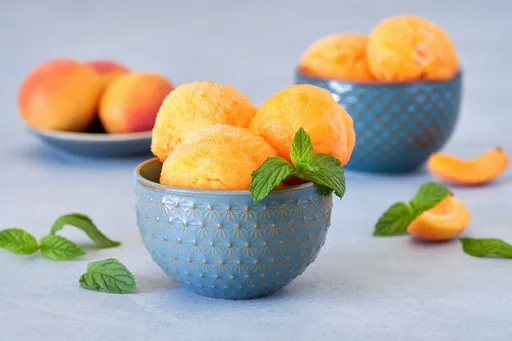 Apricot Sorbet With Greek Herbal Tea Infusion