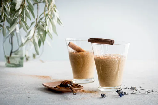 Batidos de plátano y crema de frutos secos