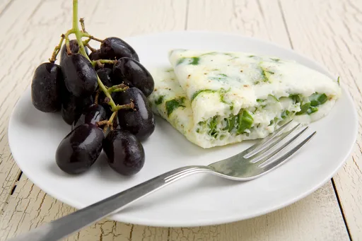 Eggwhite Omelet With Swiss Chard